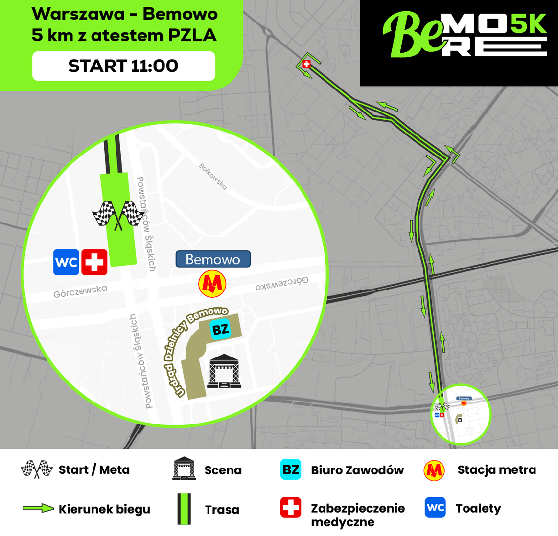 BeMore5K wraca na Bemowo! Ruszyły zapisy na wiosenny bieg na 5 kilometrów